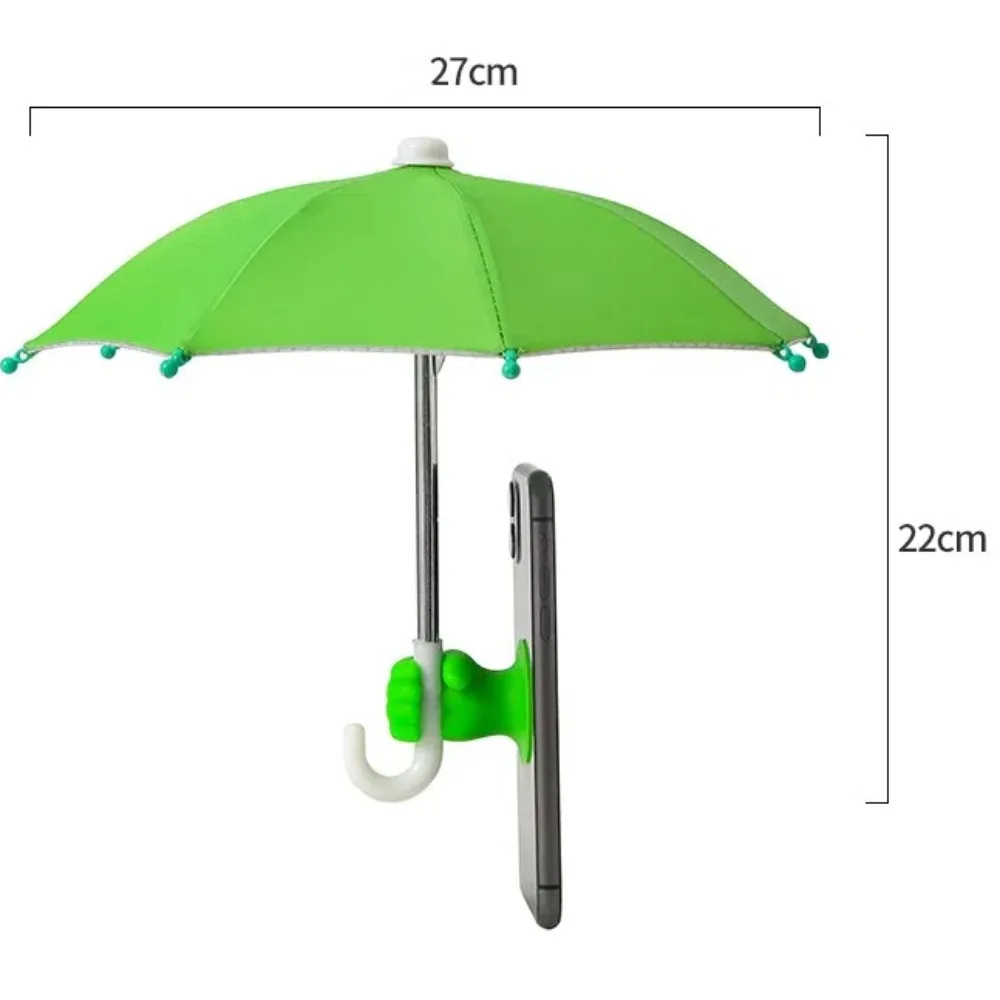 com ventosa de punho guarda-chuva de telefone proteção solar anti-reflexo guarda-sol para celular mini guarda-sol