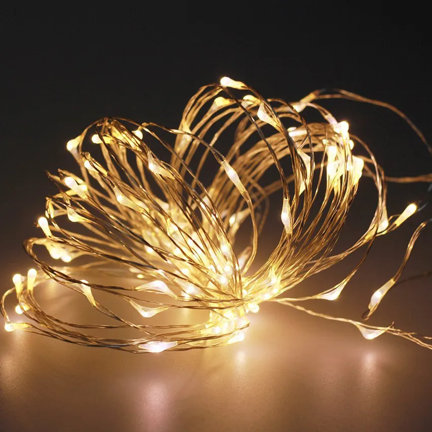 Holiday LED String Light 12V 10M 20M 30M 50M Copper Wire Starry Rope Waterproof Flexible Fairy Lamps Party Garde Decorate