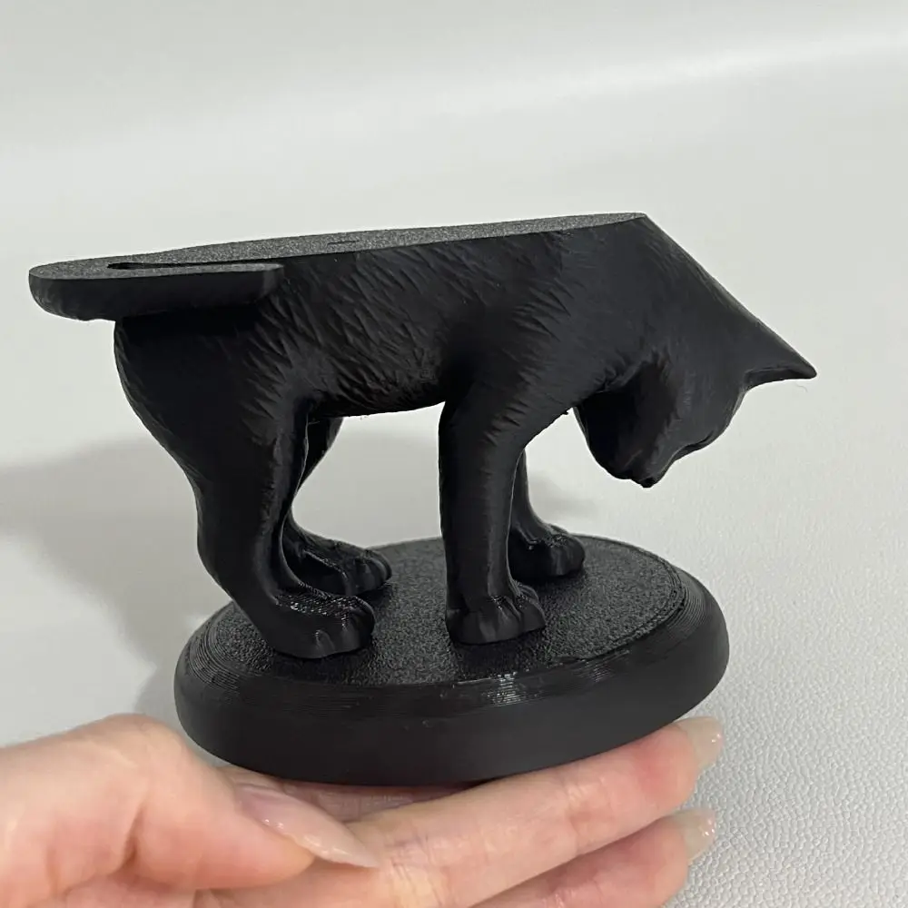 Bandeja de jóias de gato em forma de gato divertida ins bandeja de armazenamento de jóias preta economizar espaço grande capacidade mini bandeja chave uso de mesa