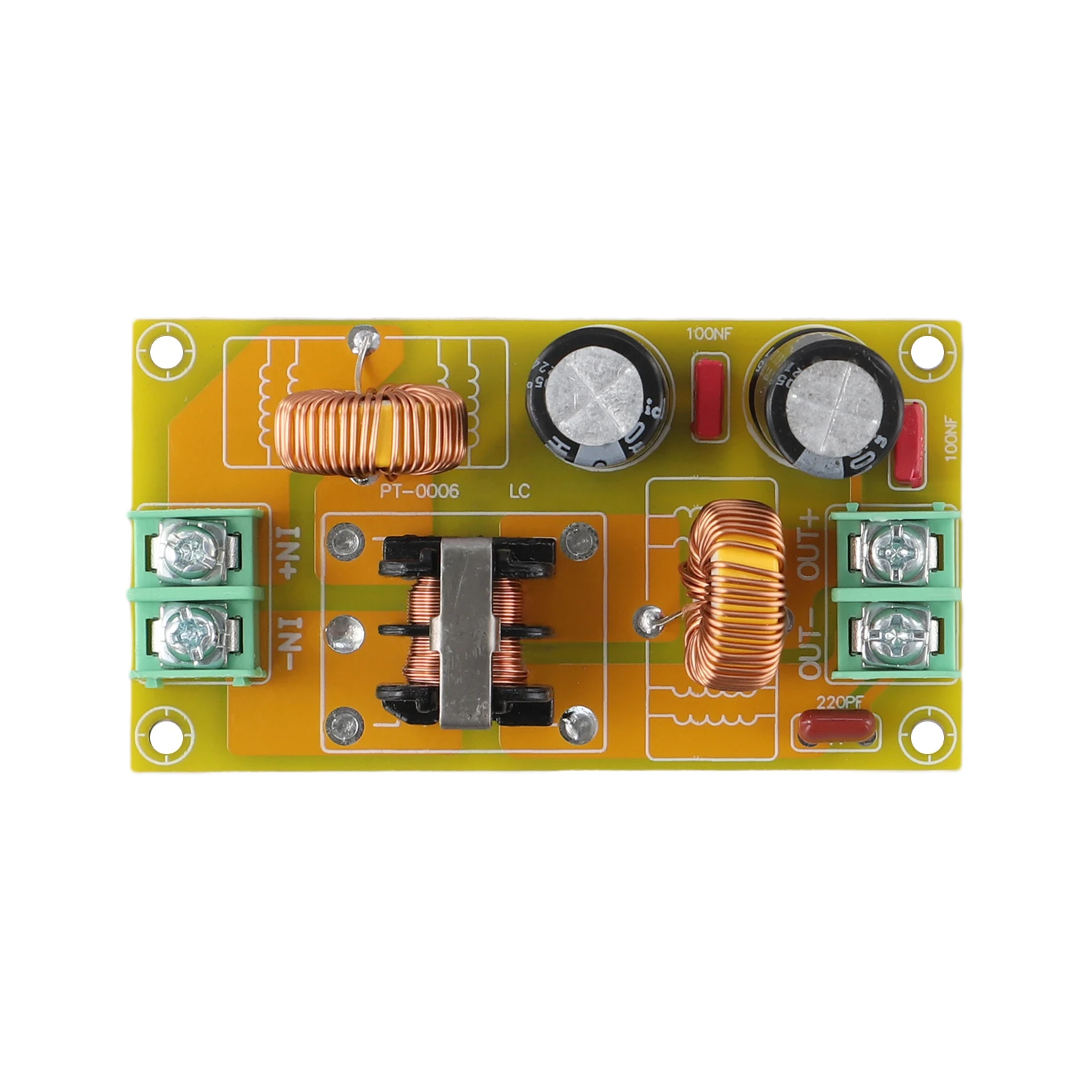 DC LC Filter Module 10A 20A 50V For EMI Electromagnetic Noise Reduction In Car Motorcycle DC Power Supply Harmonic Compensation