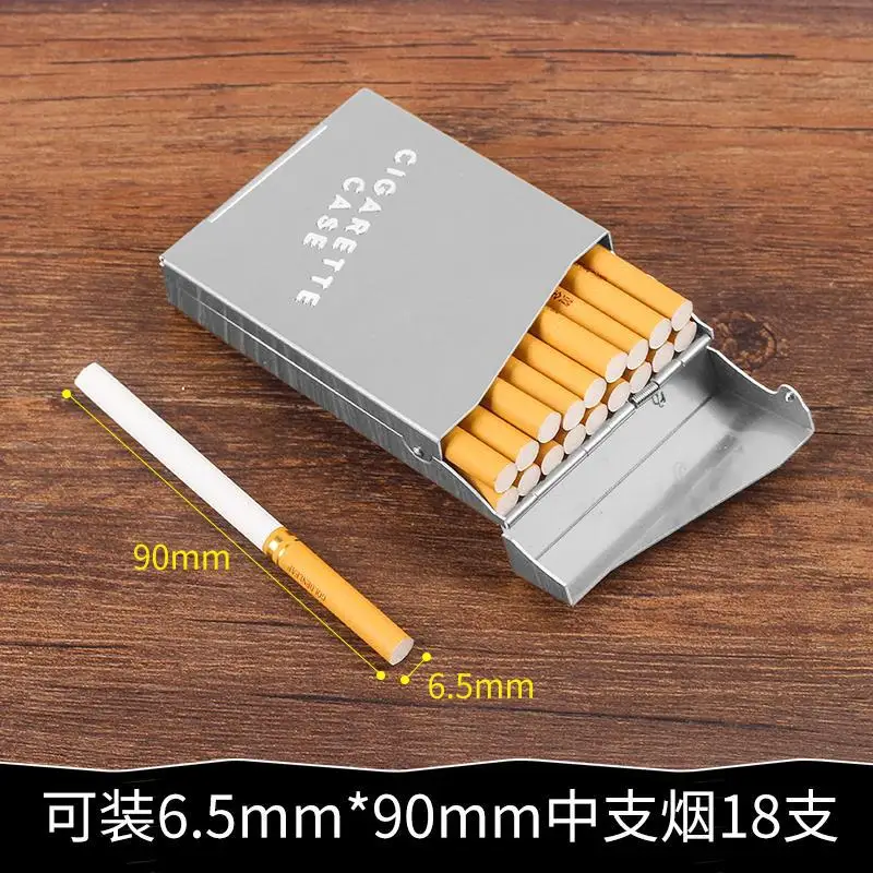 

Light Aluminum Cigar Cigarette Case Waterproof Tobacco Case Pocket Box Storage Container In Stock Dropship Cigarette Accessories