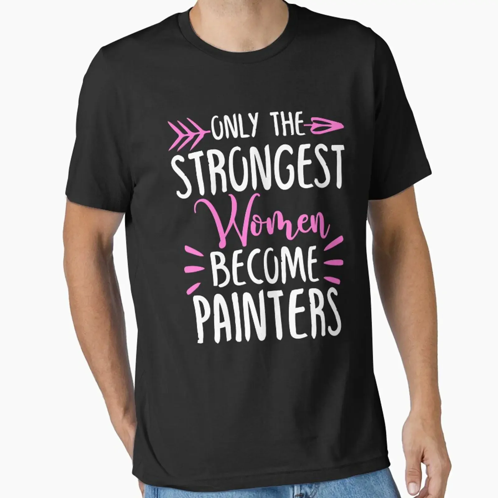 Product preview of Only the Strongest Women Become Painters designed and sold by GabbyKash vintage Washed Slightly Breathable
