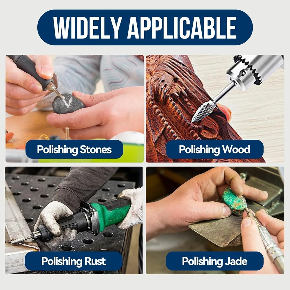 

(AIMA) 24PCS Bit, Gemstone, Stone Carving, Grinding & Polishing -for Hobbyists, Diyers and Craftsmen Working on Fine Sand