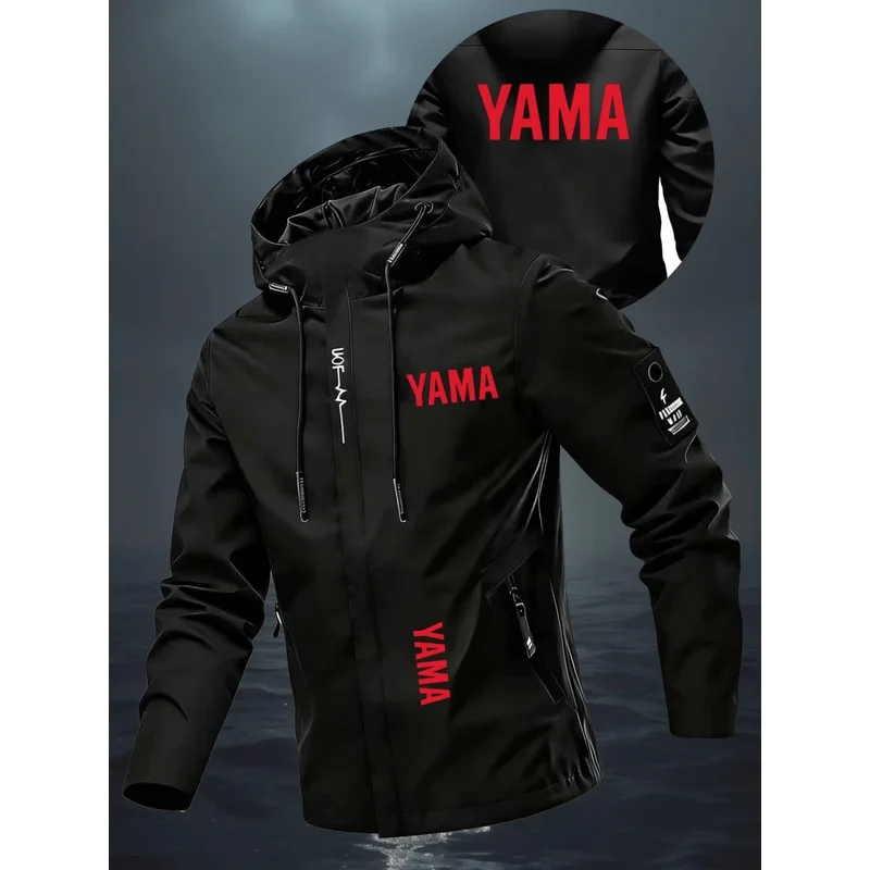 The windproof and waterproof jacket is printed with 