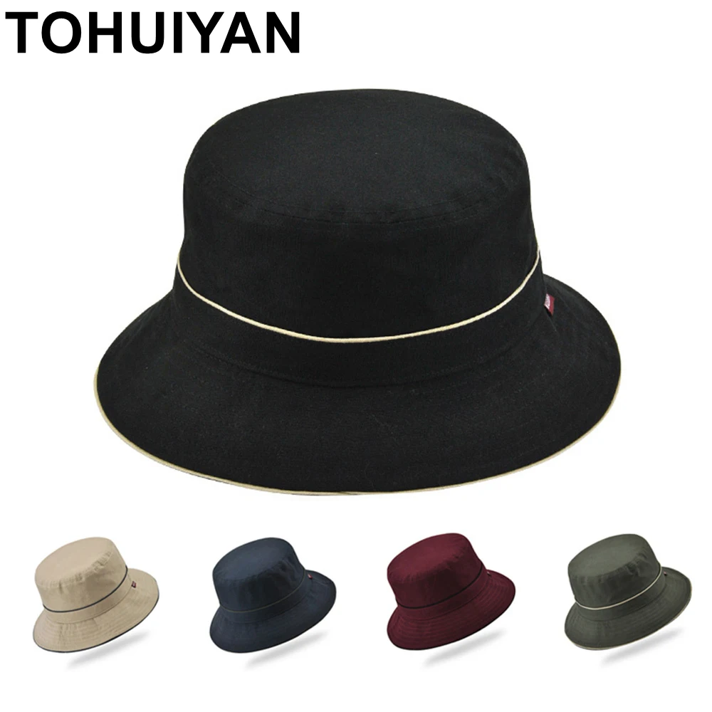 

Unisex Solid Foldable Bucket Hat Men Women Summer Gorro Pescador Sun Hat Fisherman Chapeu Panama Hats Fashion Sun Protection Cap