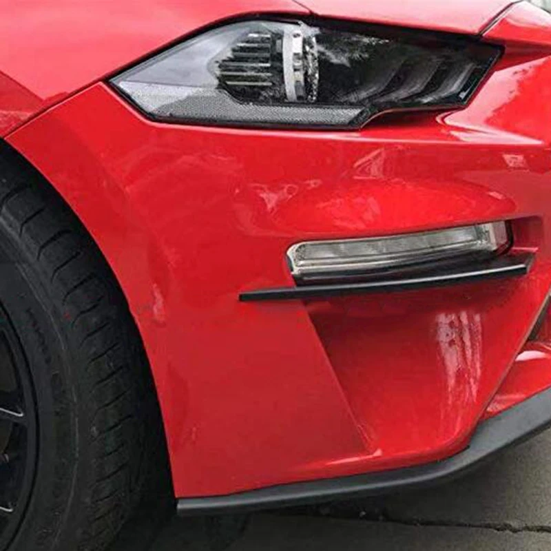 Fog Light Canard Strip Trim Fit For Ford Mustang S550 2018-2019