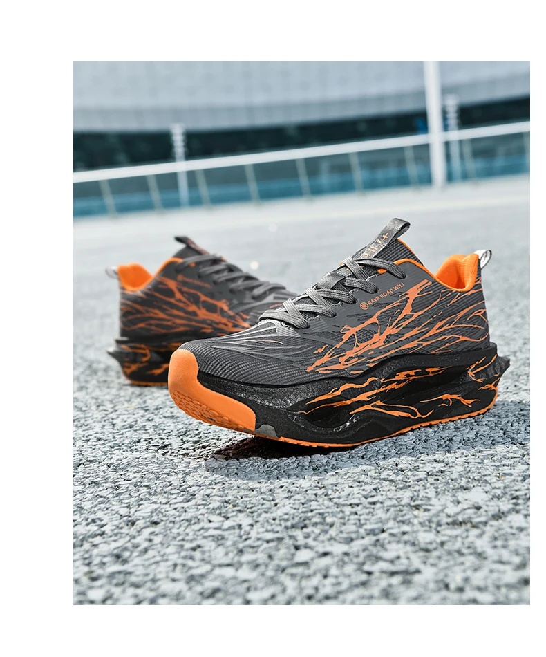 Herren Damen Ultraleichte Carbonplatte Laufschuhe Atmungsaktives Mesh-Obermaterial Weiche Mittelsohle Gummisohle für Lauftraining Sneakers – Detail 15