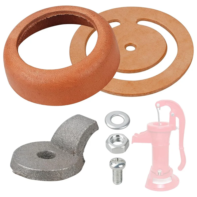 RALCA-For Simmons 1160/PM500 والمضخات اليدوية المتوافقة مع مجموعة جلد البولي يوريثان - طقم إصلاح المضخة - يتضمن كوب صمام سفلي 3 1/2 بوصة