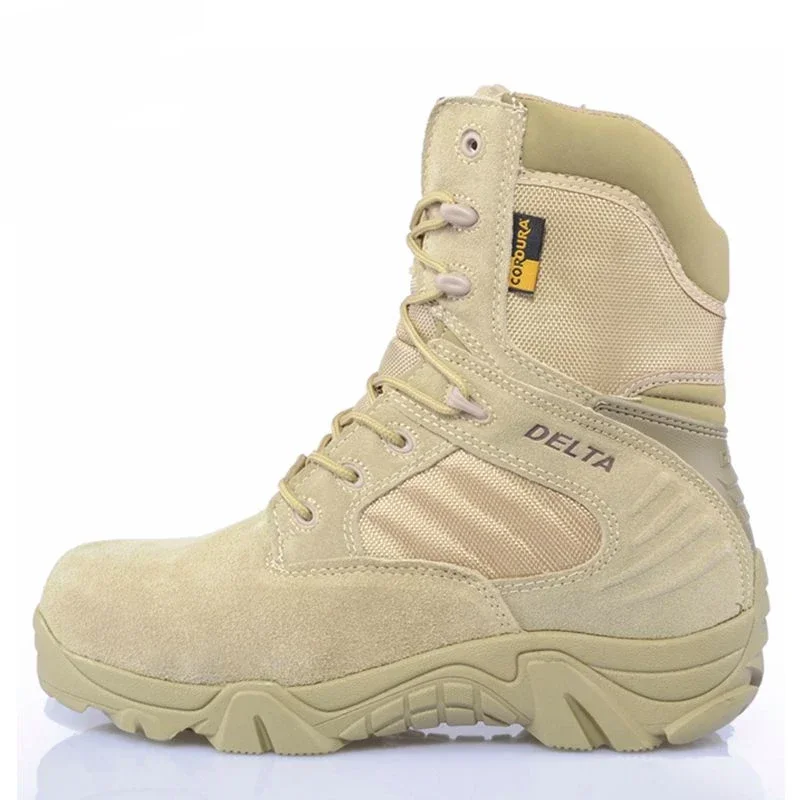Winter Autumn Army Men Military Delta Special Force Tactical Desert Combat Ankle Work Shoes Leather Snow Male Boots