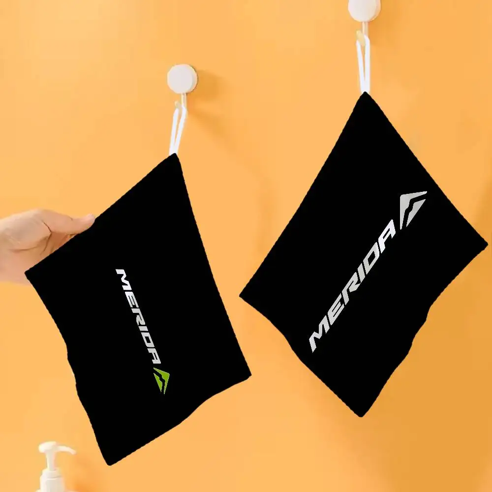 Bicycle Brand Merida Hanging Kitchen Towel, Polyester Cotton Material, Wear Resistant Hand Wiping Towel for Home