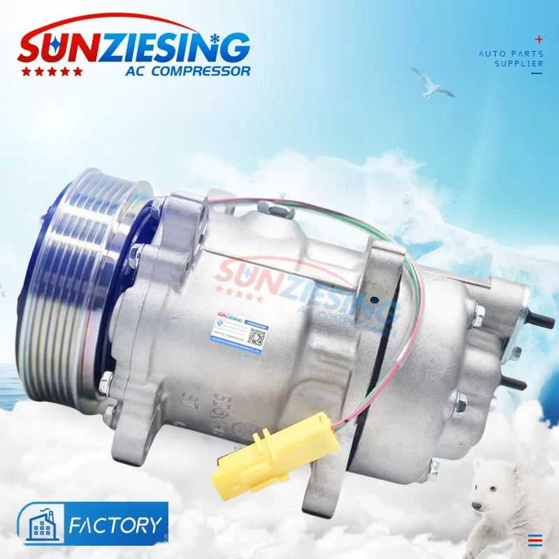 

SD6V12 1437 1460 699358 Auto Air AC Compressor For Peugeot 206 307 406 607 806 6453KW 6453LA 9639078280 9659230880 9682930280