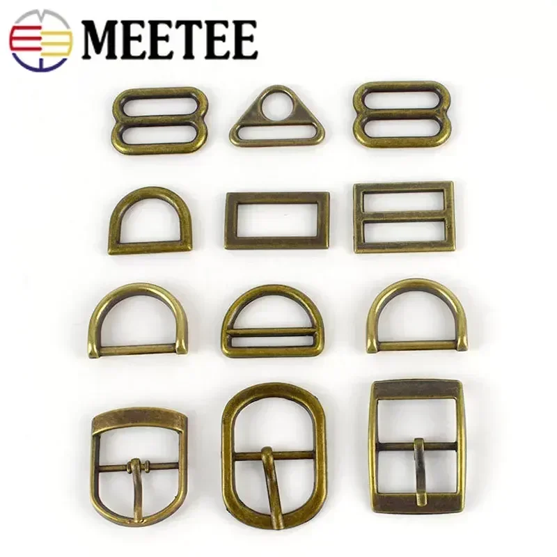 5/10/20Pcs Brass Metal Buckle Bag Strap Tri Glide Adjust Clasp 25mm Webbing Belt Pin Buckles DIY Clothing Shoes Hook Accessories