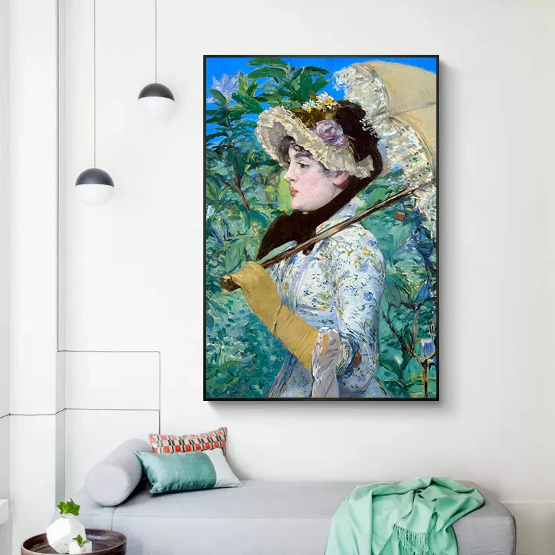 Famous Artist Edouard Manet Artwork Olympia Poster Canvas Painting Wall Art For Modern Living Room Home Decoration Cuadros