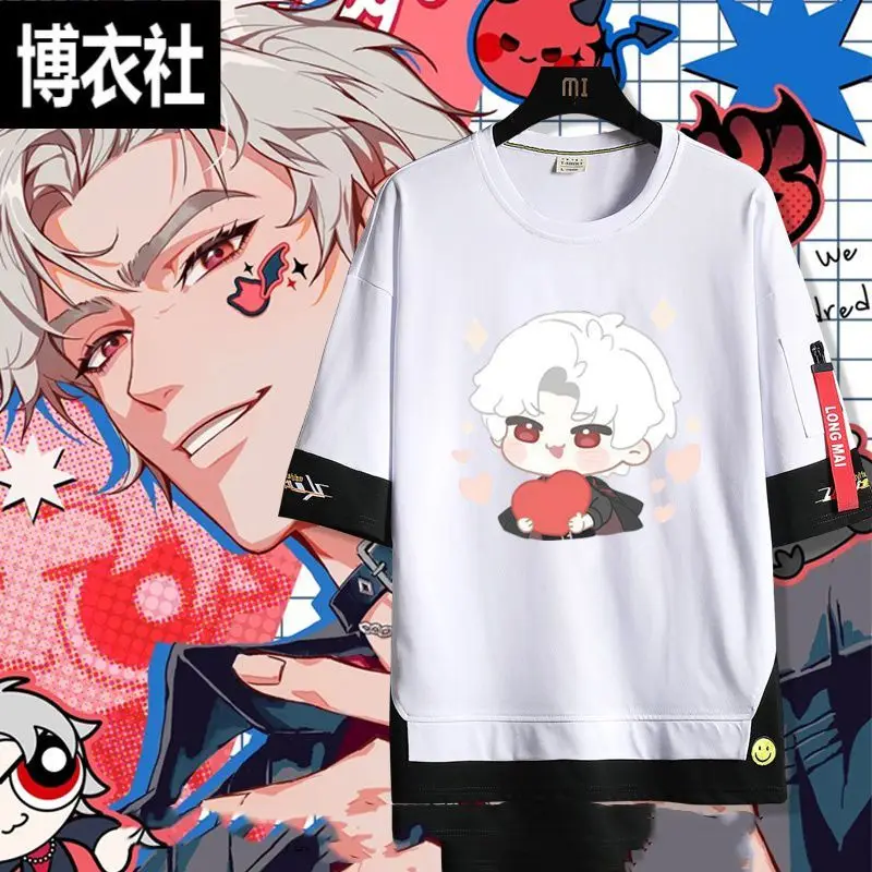 

Love Deepspace Game Merchandise: Short-Sleeved With Ribbons Featuring The Characters Yan Yi Zhu, Qin Che, Qi Yu, Shen Xinghui,