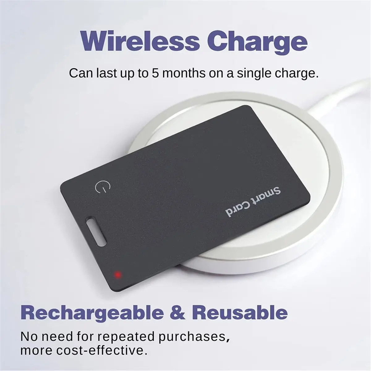 2026 New Wallet Tracker Card,Rechargeable Thin Finder,for Find My (for Android ),Item Locator for Luggage Tags Passports