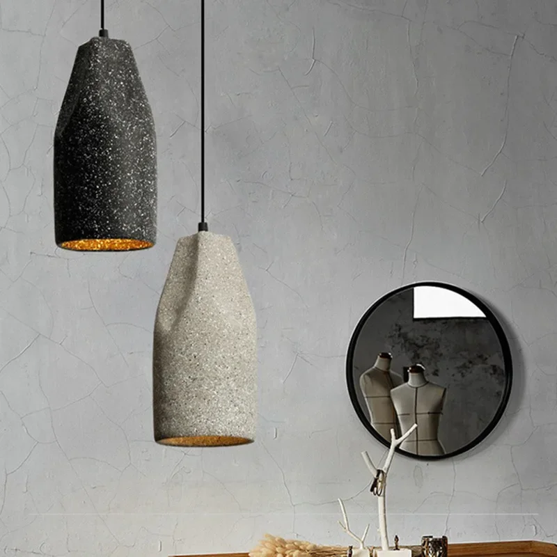Nordic Industrial Style Cement Chandelier Retro Decoration Restaurant Bedroom Bedside Coffee Shop Bar Modern Lighting Fixtures