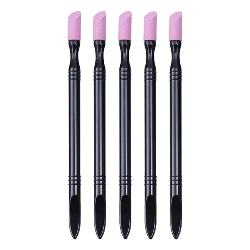 Nail Art Manicure Tools Set - 1pc/5pcs Cuticle Stone Pusher Sanding Sticks Nail File Nail Art Pen Cuticle Remover Trimmer Buffer image 3