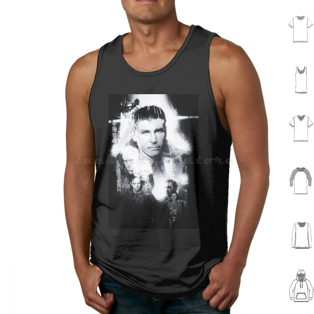 Tank Tops Print Cotton Black And White Pkd 2019 Sci Fi Tyrell Blade Deckard