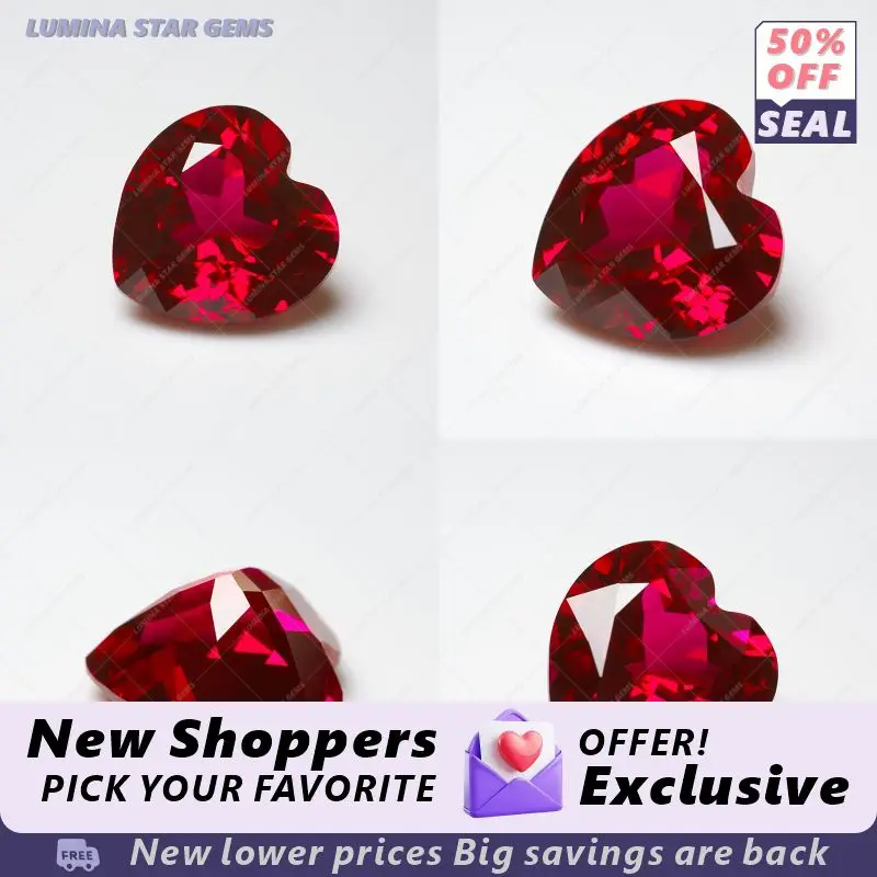 

Lab Grown Ruby Pigeon Blood Red Multiple Cuts Fine Quality Gem for Jewelry Setting Custom Design & Selectable Certificate