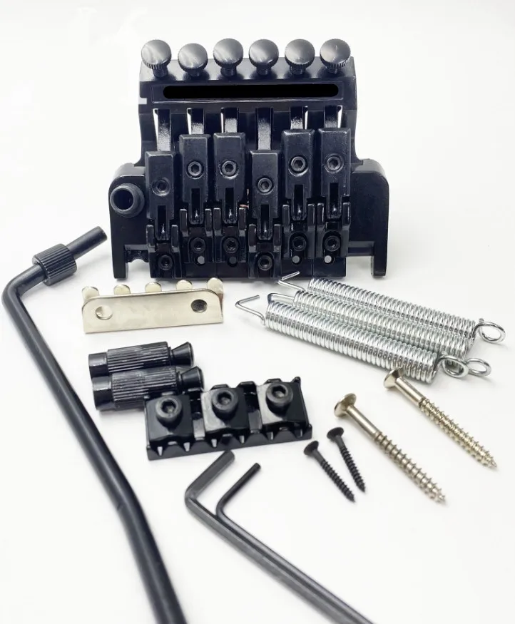Ein Set Doppel-E-Gitarren-Tremolo-System Tremolo-Stange Doppel-E-Gitarren-Brücke Gitarrenteile Zubehör – Detail 5