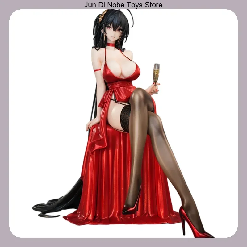 

Azur Lane Red Dress Taihou Sitting Pose 21.5cm Anime Figure Model Statue - Collection Desktop Decoration Ornament Toy Gift for F