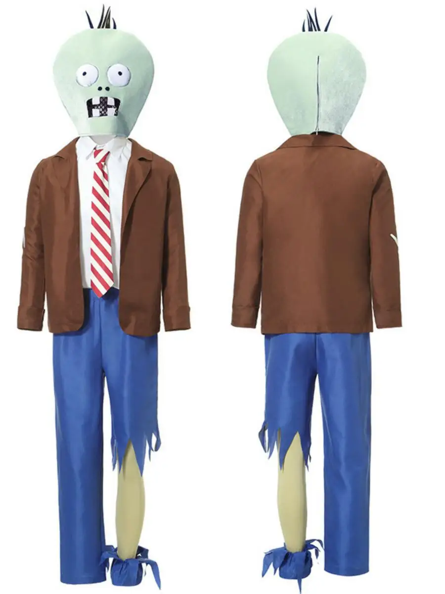 New loween Zombie Costume Plant Zombie Cosplay Role-plang Performance Clothes Women's Ethnic Faion Stage Outfits