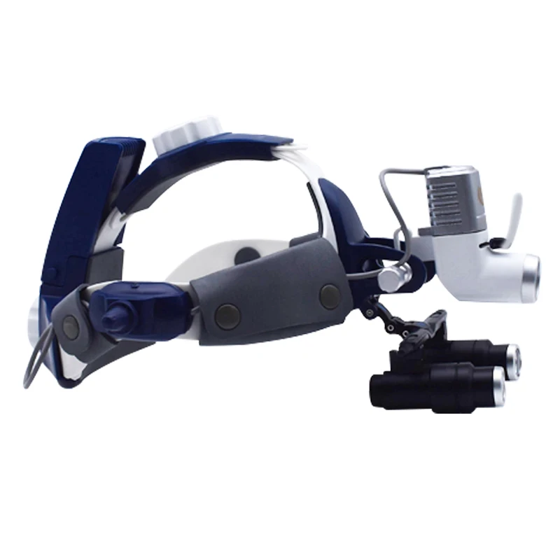 

5W LED Head Light Lamp Wireless Surgical Headlight Spiral Magnifier Dental ENT Micro Plastic Surgery Instrument 4.0X 5.0X 6.0X