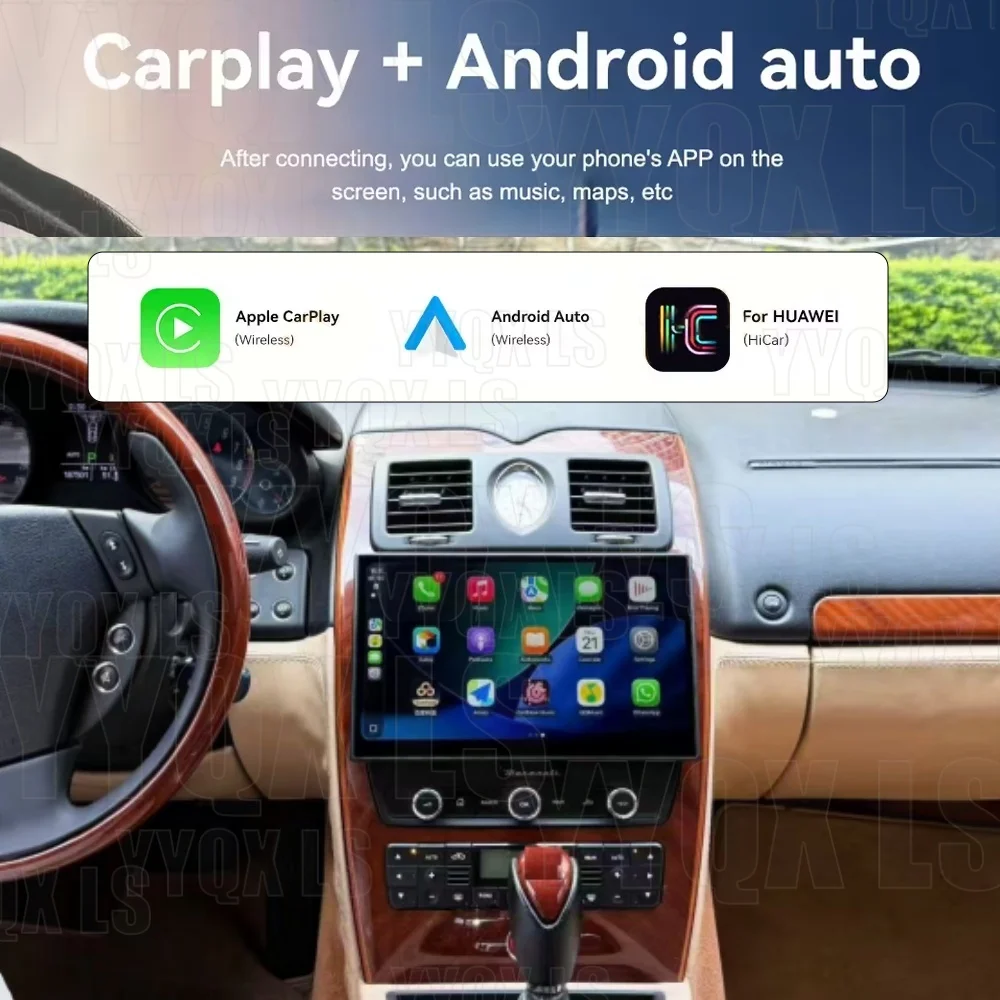 For Maserati Quattroporte 2004-2012 Android 13.0 car GPS Navi auto Multimedia Radio Player Head Unit With WiFi 4G Carplay BT 5.0