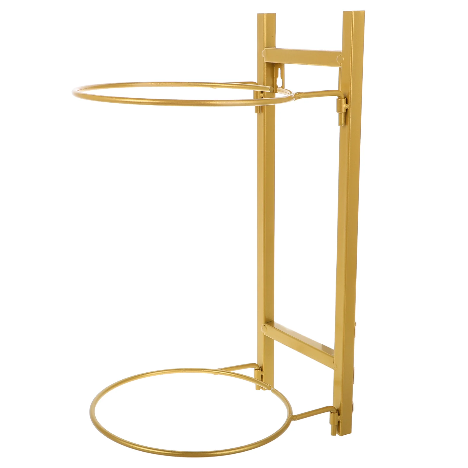

s Wall Mounted Ball Rack Golden Color Spacesaving Nodrill Basketball Soccer Holder Durable Protective Frame Storage Solution