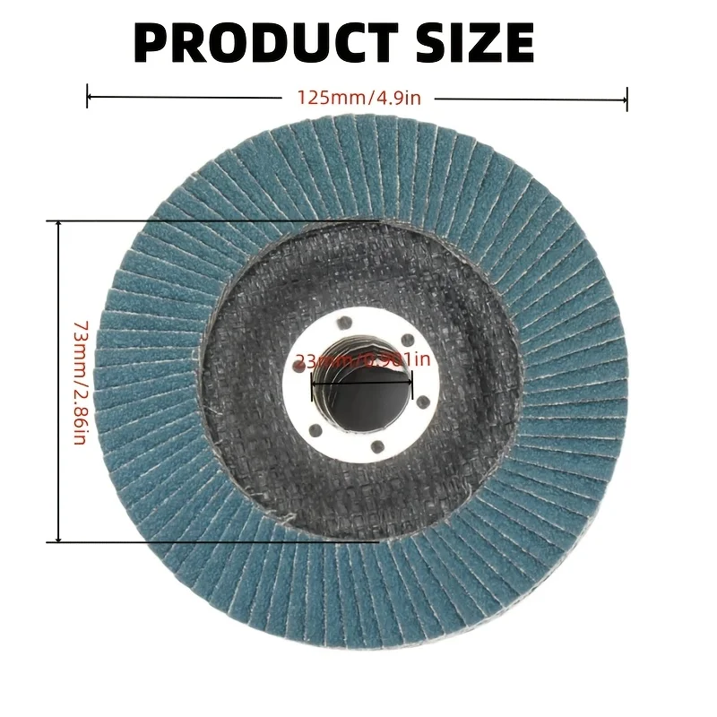 125mm 5 Inch Grinding Wheels Flap Discs Sanding Disc Abrasive Tool for Angle Grinder Metal Disco Diamantado Milling 40 60 80 120