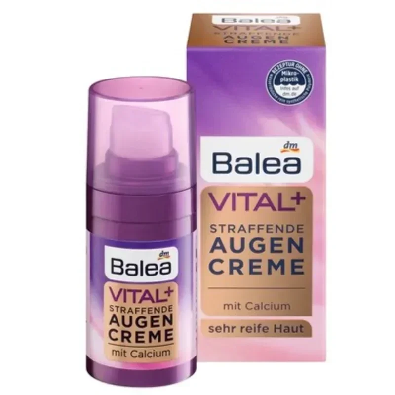 Германия Balea Vital + интенсивная эффективная сыворотка для глаз, эссенция для зрелой кожи, витамин Е, подтягивающая питательная, против морщин, старения, уход за кожей