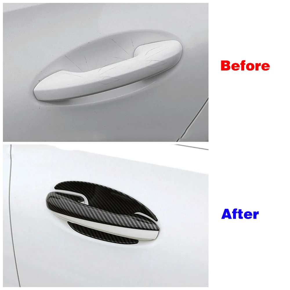 For Mercedes Benz C Class W206 S206 2022 2023 Car Exterior Door Handle Bowl Frame Cover Trim Color Refit Sticker Anti Scratch