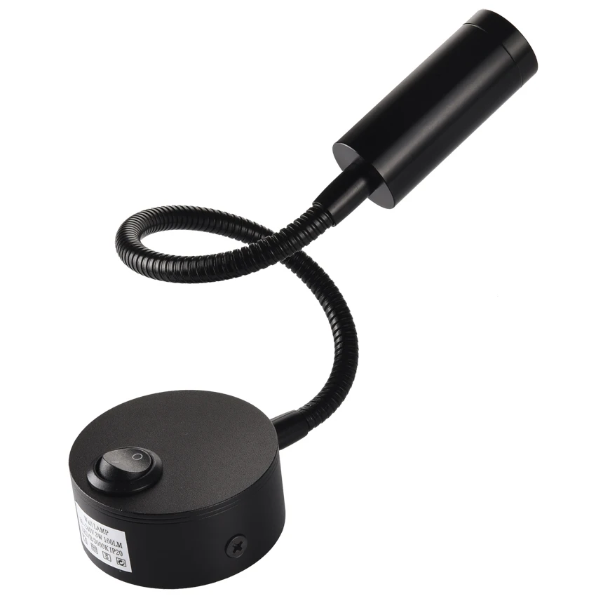 2pcs 3W LED Working Study Bedside Reading Wall Lamp Sconces Night Light Fixtures Spot LED Book Lamp Cord or Cordless AC85-265V