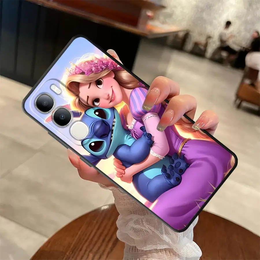 حافظة أميرات ديزني الجميلة اللطيفة لهاتف Vivo V21E V23 Y51S Y78 V27 V29 Y75 Y81 Y53S Y52S Y93 Y71 Y91 V25 V30 Y50 Y95 ظهر ناعم