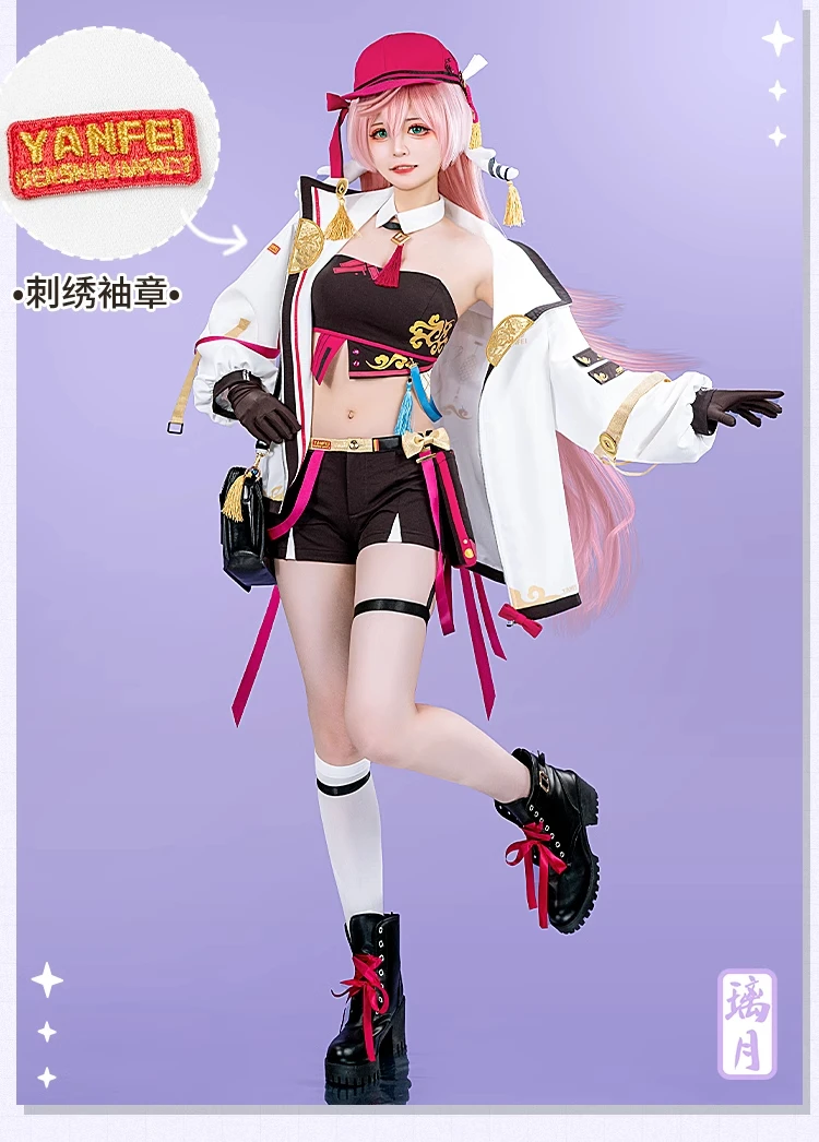 Nuevo disfraz de Cosplay Yanfei, Halloween, Navidad, juegos de rol, artículos de fiesta, el mismo nuevo juego Mooyiyi cos Genshin Impact S-XL Sexy