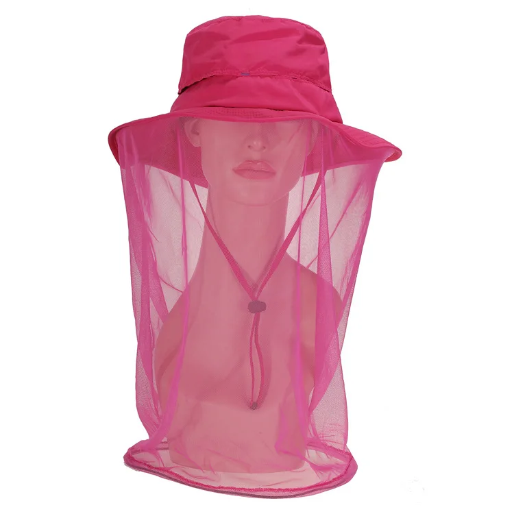 Unisex Outdoor Mesh Anti Mosquito Hat, Quick Dry Sun Protection Beekeeping Cap, Breathable Hat for Hiking Cycling Fishing