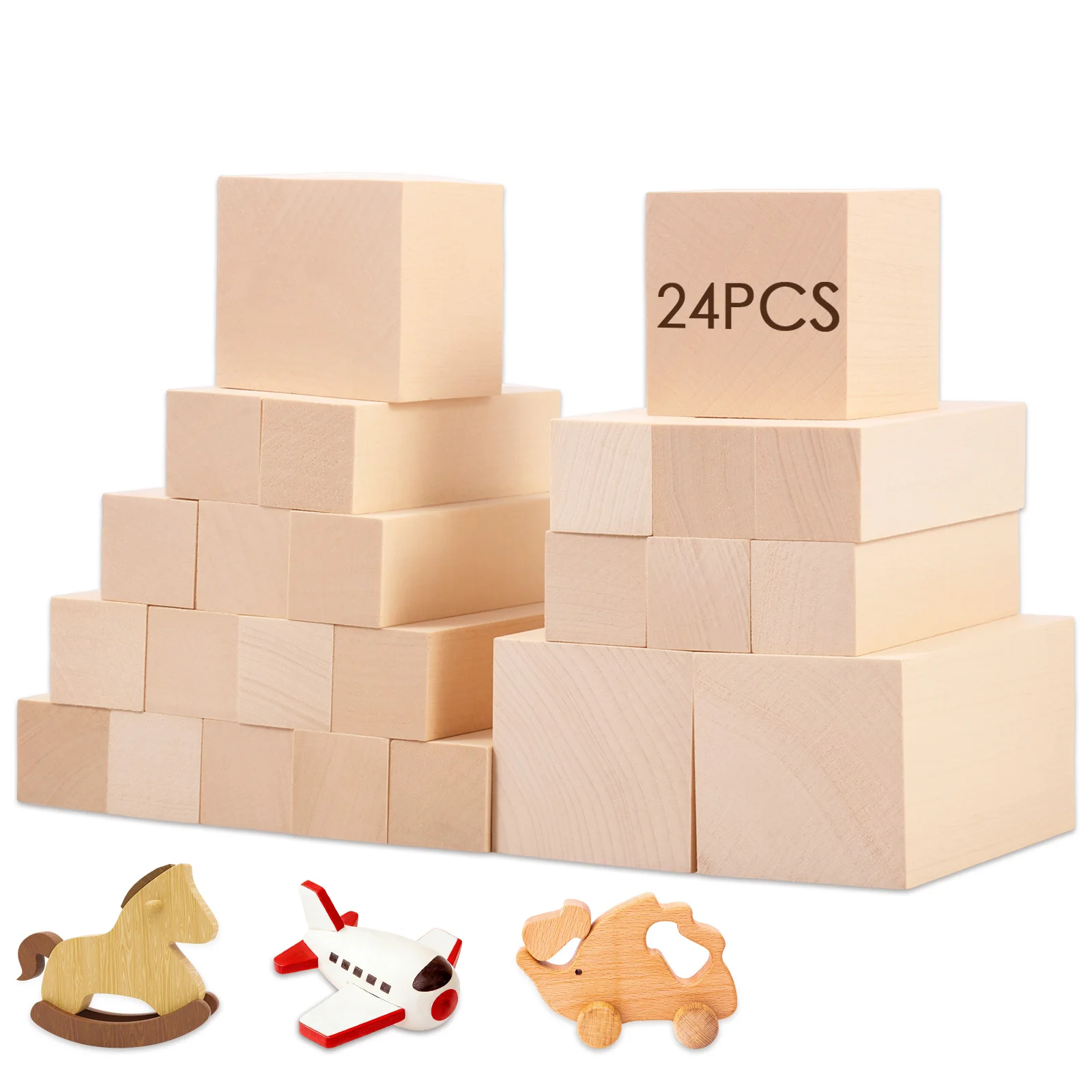 

22/24Pcs Basswood Carving Block Whittling Wood Carving Block Basswood for Carving Wood for Whittling Kit Wood Block for Carving