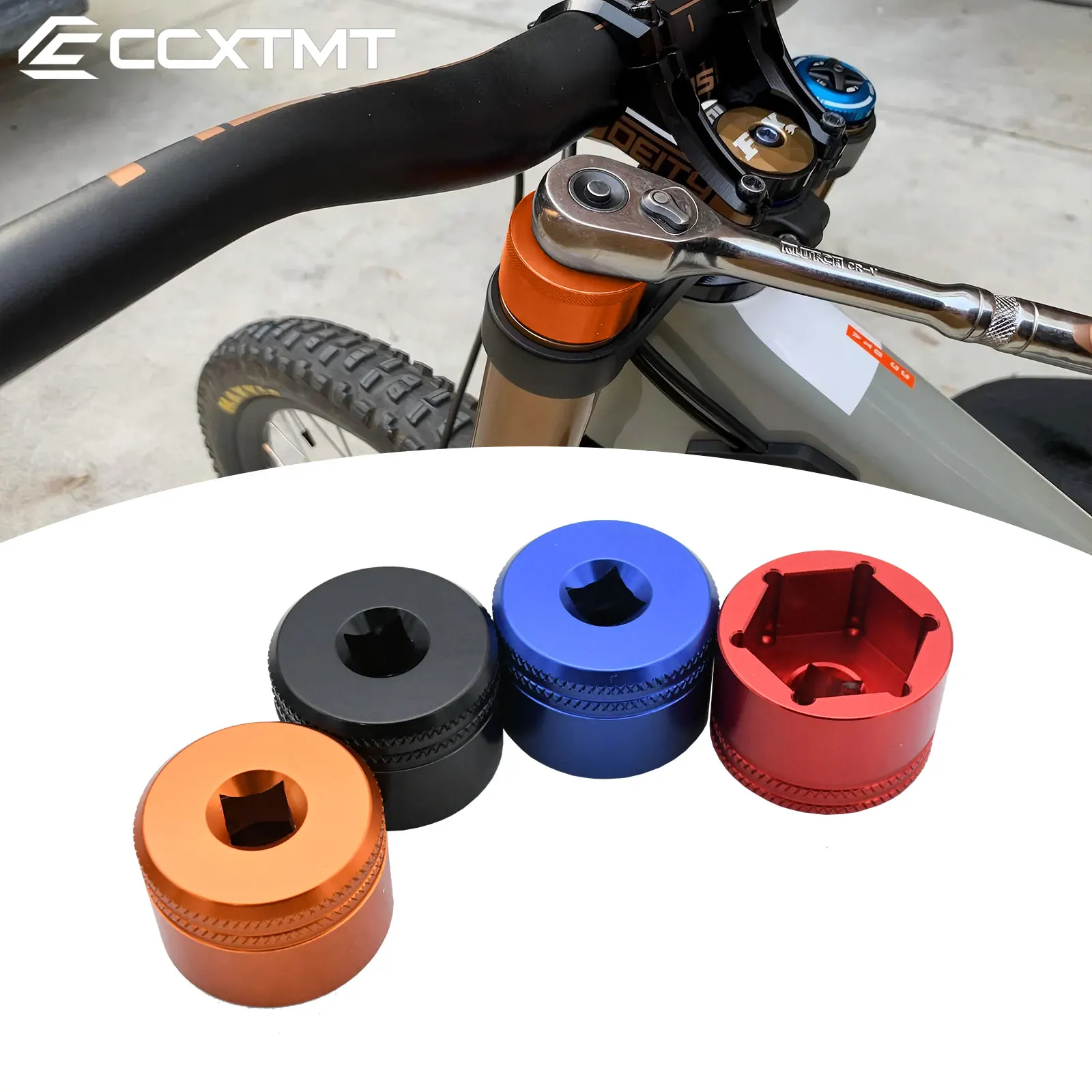 Para Epixon Epicon x-fusion 24 26 28 32mm tapa superior de horquilla de bicicleta herramienta de enchufe CNC para suspensión de horquilla Fox 32 34 36 38 40 tapa superior