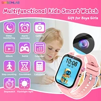2025 nuevo reloj inteligente para niños reloj hombre con pantalla táctil de alta definición cámara hay 18 juegos para elegir monitoreo de sueño calculadora despertador regalo ideal de cumpleaños para niños y niñas