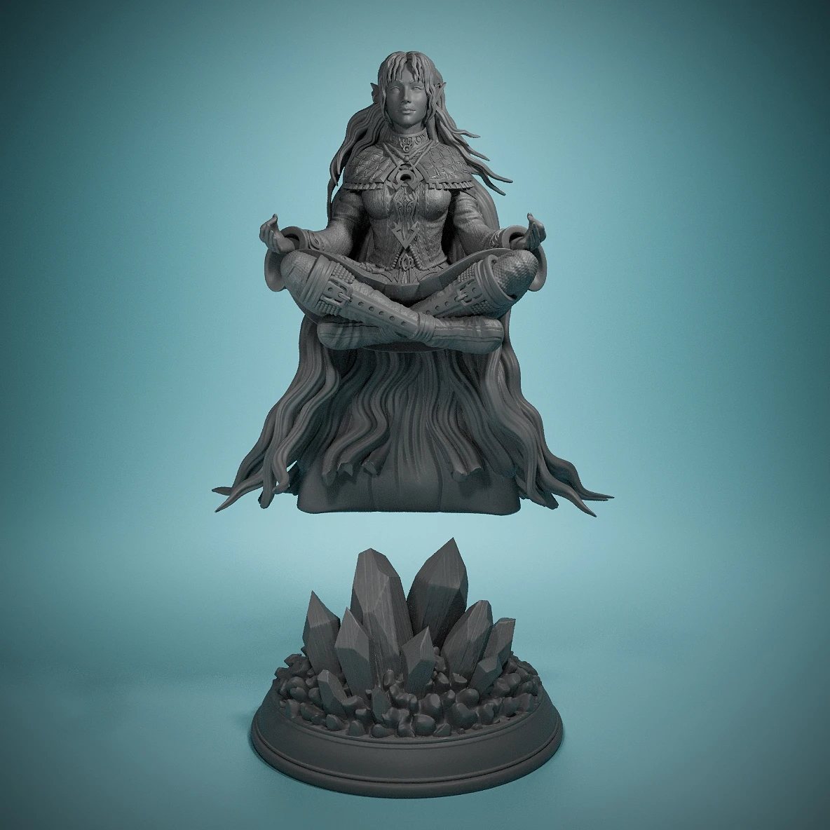 Elf Storm Sorcerer-Misti Cloudburst D&D Miniatures Tabletop resin Miniatures-Perfect For Tabletop Games & Role Playing!