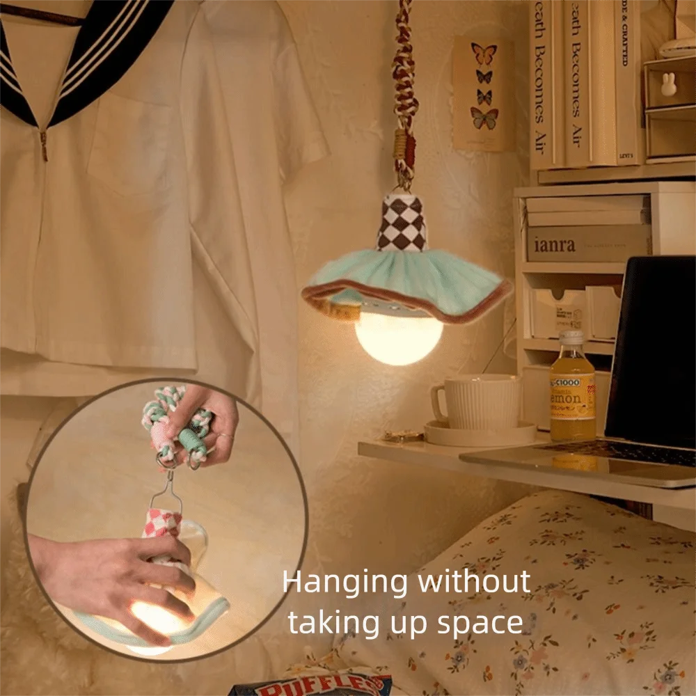 

Soft Light Bed Night Light Adjustable Brightness Eye-Caring Light LED Ambiance Lamp High-end Sleep Feel USB Rechargeable