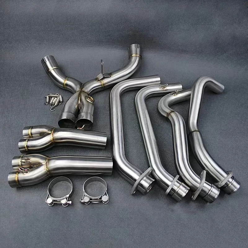 Slip On For KAWASAKI Z1000 2010-2021 Motorcycle Full Exhaust Systems Exhaust Pipe Stainless steel Front Link Pipe Esacpe Muffler