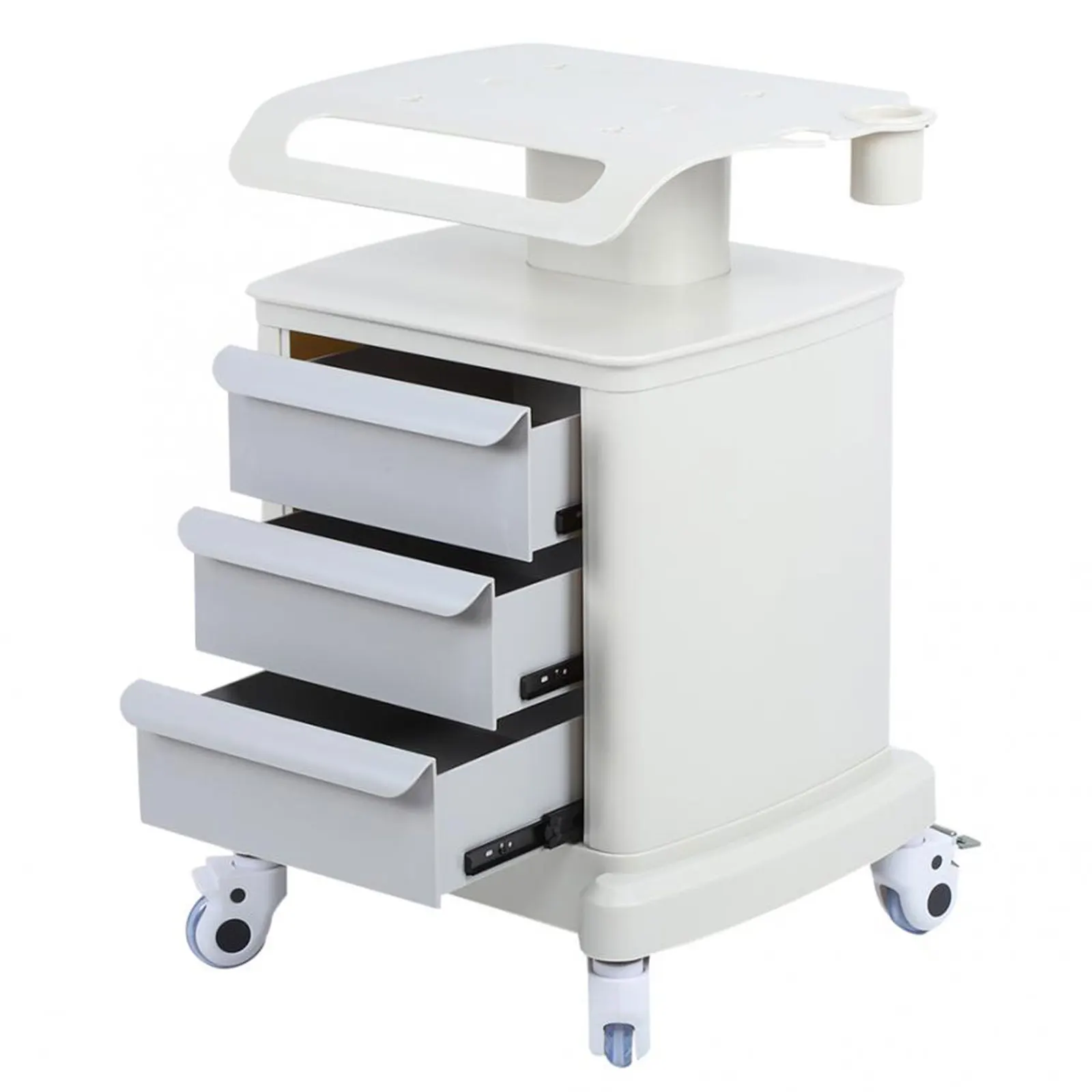 3 Layer Beauty Cart Multifunction Salon SPA Trolley Stand Cart With 360°Rotation Wheel For Beauty Machines
