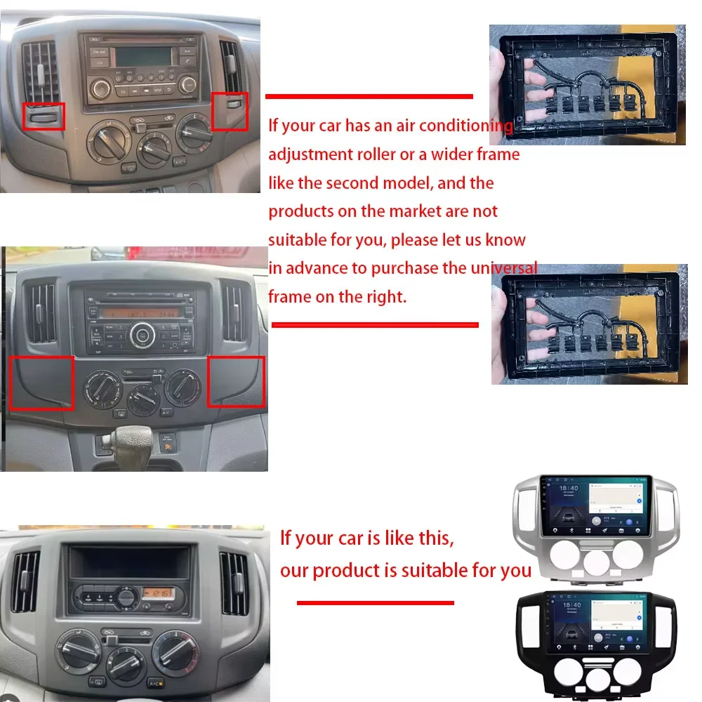 Car Stereo Navigation For NISSAN NV200 2011-2018 Wireless Carplay Car Radio Android Head Unit A2DP Video Multimedia Player DSP