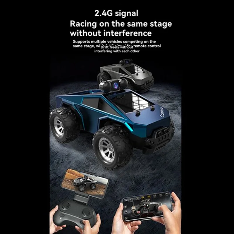 BEDW-Racing RC سيارة 1:28 مقياس مع كاميرا HD FPV WIFI التحكم عن بعد حيلة سيارة Led أضواء APP التحكم للأطفال