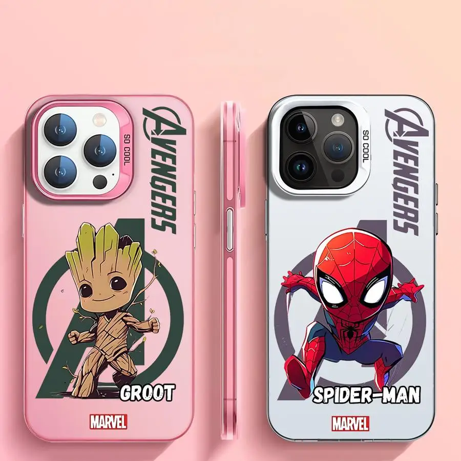 Marvel Sipiderman Groot Case for OPPO A98 A76 A78 A74 A94 A58 A57 2022 A55 A17k A15 Reno 7Pro 7Z 8T 10Pro 7 Cover Soft