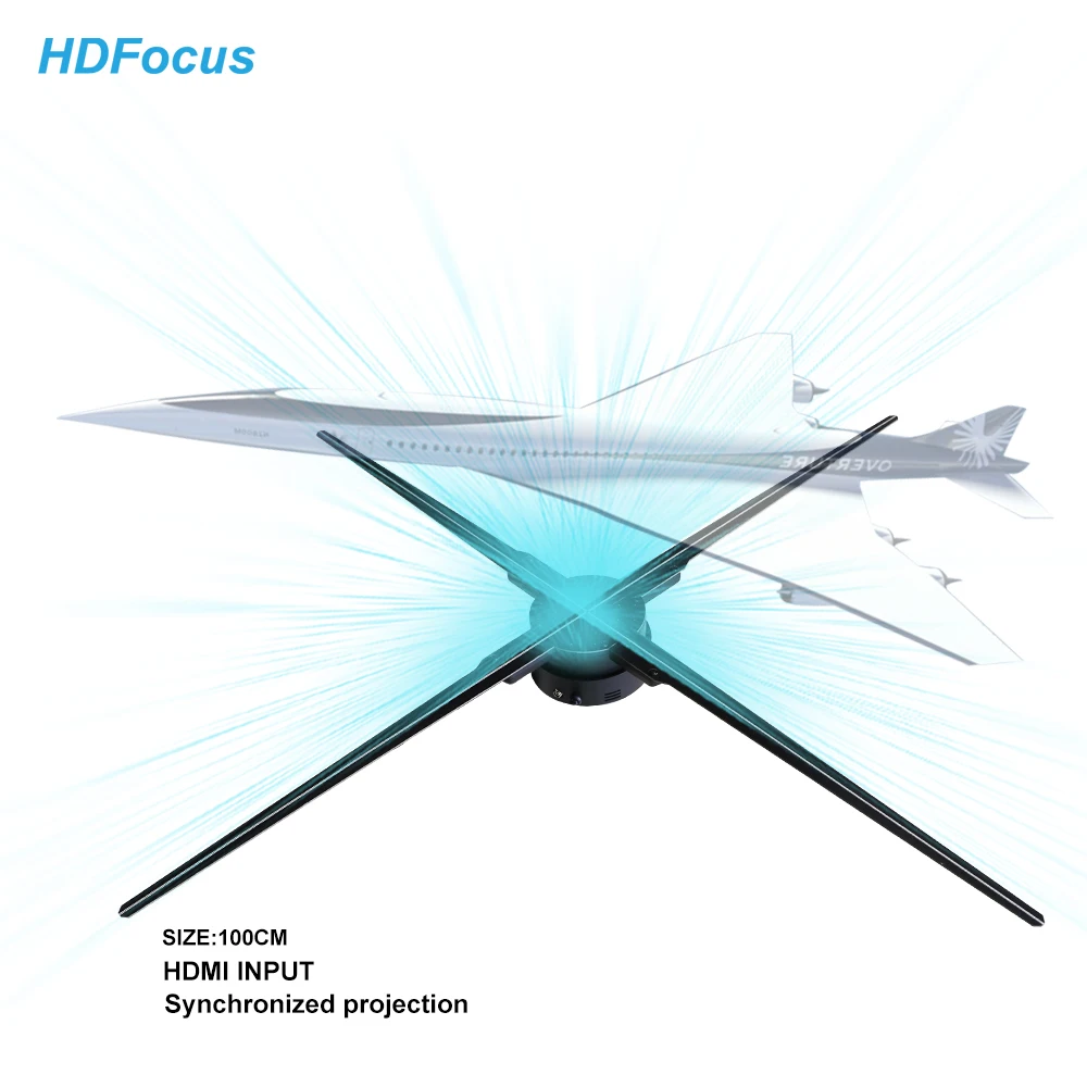 

New Technology 3D Hologram HDMI-Input Synchronized LED Fan Wall Display for Indoor Advertising OEM Supply