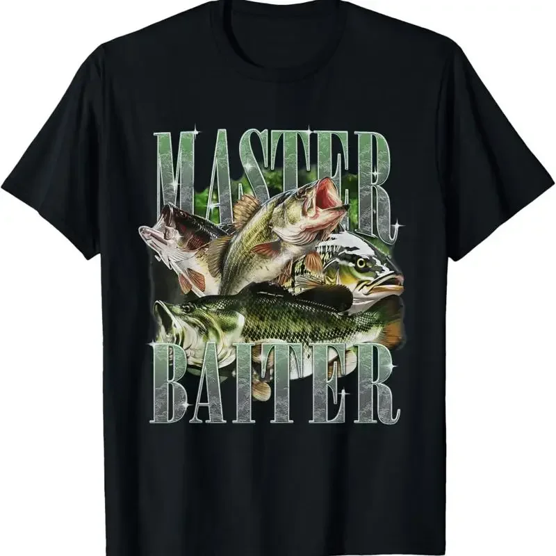Retro Sunset Fishing Master Baiter Fish Funny Fisherman T Shirt