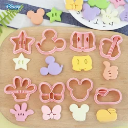 Disney Mickey Mouse Kitchen Molds 8pcs Cartoon Cookie Molds Children's Supplementary Tools Fudge Baking Tools Party Gifts