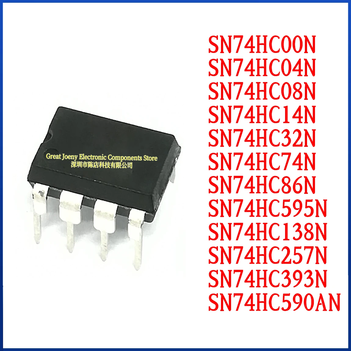 

(10piece) LM358P LM393P NE555P LM258P LM293P UA741CN MC34063API LM324N LM339N LM224N LM319N LM348N LM359N LM380N LM2901N LM2902N